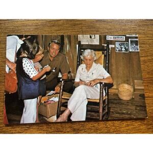 Vintage Mrs. Lillian Carter Jimmy Carter’s Mother Old Depot Postcard